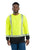 Berne Mens Yellow Polyester Hi-Vis Class 2 Color Block Tee L/S