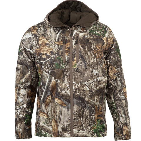 Rocky Mens Hooded Realtree Edge Polyester Softshell Jacket