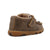 Twisted X Infant Unisex Driving Moc Bomber/Leopard Leather Slip-On Shoes