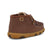 Twisted X Infant Unisex Driving Moc Dark Brown/White Fabric Chukka Boots