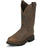 Justin Mens Bay Leather Work Boots Rugged Gaucho J-Max Pull-On