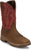 Justin Mens Nitread 11in WP CT Amber/Red Leather Work Boots