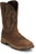 Justin Mens Nitread 11in WP Taupe Leather Work Boots