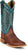 Justin Mens Burchett 13in Western Brown/Blue Goat Leather CPX Cowboy Boots