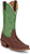 Justin Mens Show Off 13in Western Green/Bay Leather Frontier Cowboy Boots