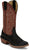 Justin Mens Cowboy Town 13in Western Onyx/Red Suede Frontier Cowboy Boots