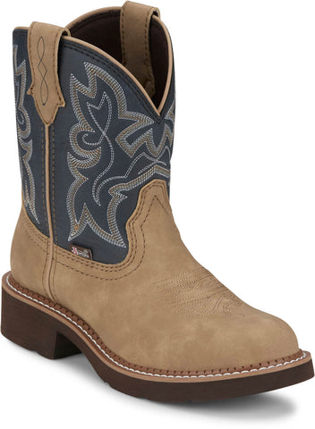 Justin Womens Kay Honey Leather Cowboy Boots