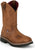 Justin Mens Ames 11in Waterproof Walnut Leather Work Boots