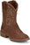 Justin Kids Unisex Canter Junior Amber Leather Cowboy Boots