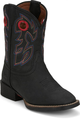 Justin Kids Unisex Bowline Junior Shadow Leather Cowboy Boots