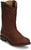 Justin Mens Braswell Brown Leather Cowboy Boots