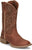 Justin Womens Halter 11in Western Roasted Cognac Leather Cowboy Boots