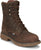 Justin Mens Rush 8in WP Comp Toe Pecan Leather Work Boots