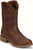 Justin Mens Kilgore Stampede Roper Hickory Leather Cowboy Boots