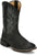 Justin Mens Zeke 11in Western Black Leather Cowboy Boots