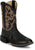 Justin Mens Jasper 11in Western Black Goat Leather Cowboy Boots