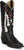 Justin Womens Faye 15in Western Black Leather Cowboy Boots