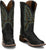 Justin Womens Shay 11in Western Black Leather Bent Rail Cowboy Boots