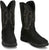 Justin Mens Nitread 11in WP CT Black Leather Work Boots