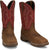 Justin Mens Nitread 11in WP CT Amber/Red Leather Work Boots