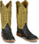 Justin Mens Burchett 13in Western Ebony Goat Leather CPX Cowboy Boots