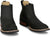 Justin Mens Crazy Buck 6in Black Leather Frontier Chelsea Boots