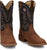 Justin Mens Show Stopper 11in Western Pecan Leather Frontier Cowboy Boots