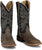 Justin Mens May Day Charcoal Cowhide Frontier Cowboy Boots