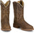 Justin Mens Wild Bill 11in Western Khaki Leather Frontier Cowboy Boots