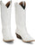 Justin Womens Renie 12in Western Bright White Leather Cowboy Boots