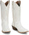 Justin Womens Rae Bright White Leather Cowboy Boots