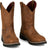 Justin Mens Ames 11in ST WP Walnut Cowhide Work Boots