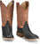 Justin Mens Moseley Shadow Black/Tan FQ Ostrich Cowboy Boots