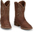 Justin Kids Unisex Canter Junior Amber Leather Cowboy Boots