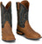 Justin Mens Rustle Chestnut Cowhide Cowboy Boots