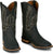 Justin Mens Rustle Coal Cowhide Cowboy Boots