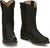 Justin Mens Braswell Black Leather Cowboy Boots