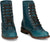 Justin Mens McKean 7in Lace-Up Roper Turquoise Leather Work Boots