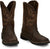 Justin 11in Steel Toe Mens Dark Brown Driller Leather Work Boots