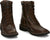 Justin 8in Lace-Up Mens Aged Brown Pulley Leather Work Boots
