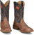 Justin Mens Pickett 11in Western Peanut Leather Cowboy Boots
