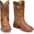 Justin Mens Roswell 11in Cognac Leather Cowboy Boots
