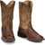 Justin Mens Conroe 11in Kango Tobac Smooth Ostrich Cowboy Boots