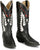 Justin Womens Faye 15in Western Black Leather Cowboy Boots