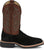 Justin Mens Alamo 11in Roughout Black Leather Bent Rail Cowboy Boots