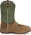 Justin Mens Nitread 11in WP CT Oak/Green Leather Work Boots