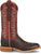 Justin Mens Burchett 13in Western Chocolate/Red Goat Leather CPX Cowboy Boots