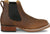 Justin Mens Crazy Buck 6in Brown Leather Frontier Chelsea Boots