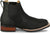 Justin Mens Crazy Buck 6in Black Leather Frontier Chelsea Boots