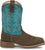 Justin Mens Big Bucks 11in Western Walnut/Blue Leather Frontier Cowboy Boots